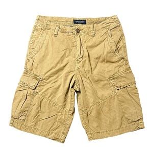 American Eagle Men’s Tan Khaki Cargo Shorts Size 32